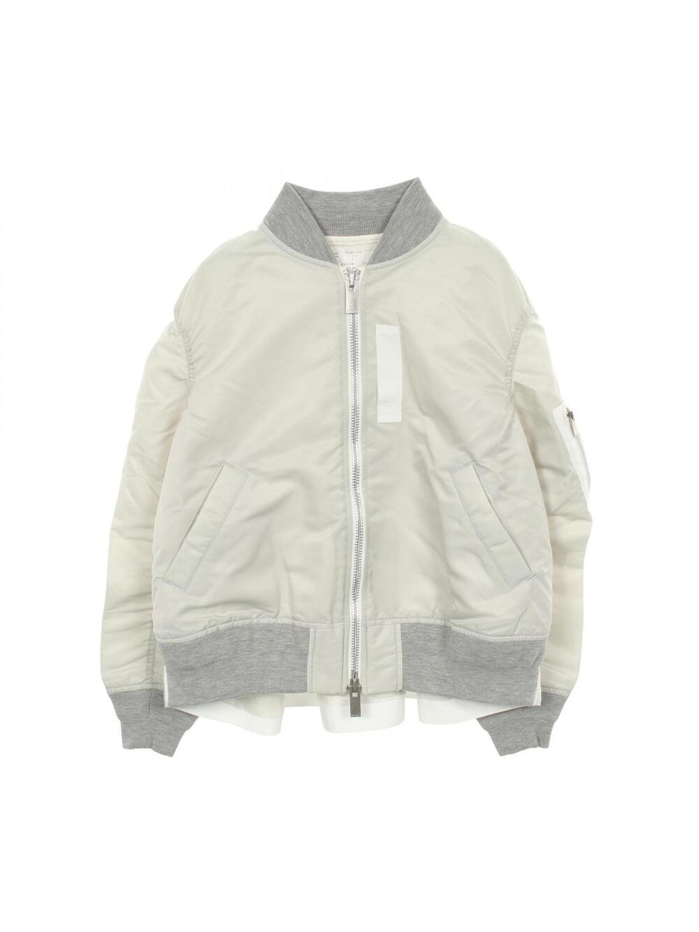 Sacai Nylon Twill Zip Up Jacket Blouson #340106S58B